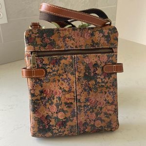 Patricia Nash Prizzi Leather Flower Print Cross body bag